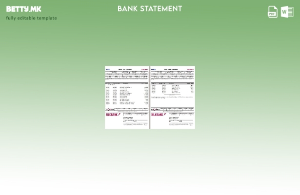 модерен стил Шаблон за страници со зборови за изјава на Пакистан Силкбанк